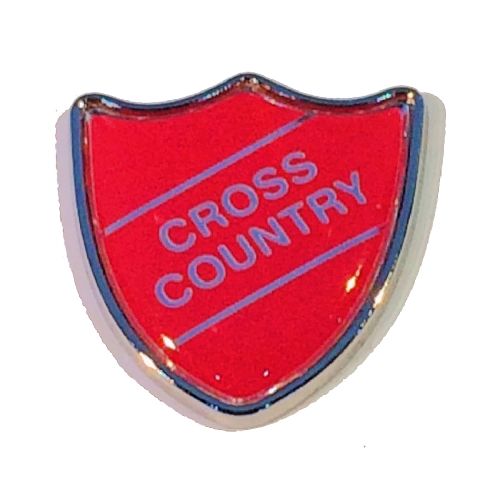 CROSS COUNTRY shield badge